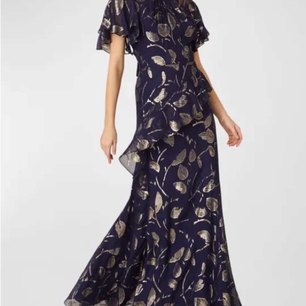 Shoshanna Women's Ellington Dress Size 8 Blue Floral